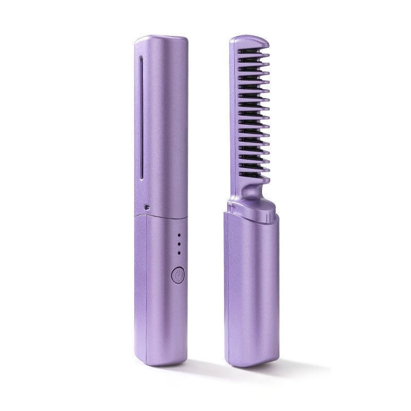 Rechargeable negative ion hair straightener