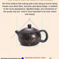 [Color Changing by Heat] Dragon and Phoenix Purple Clay Teapot